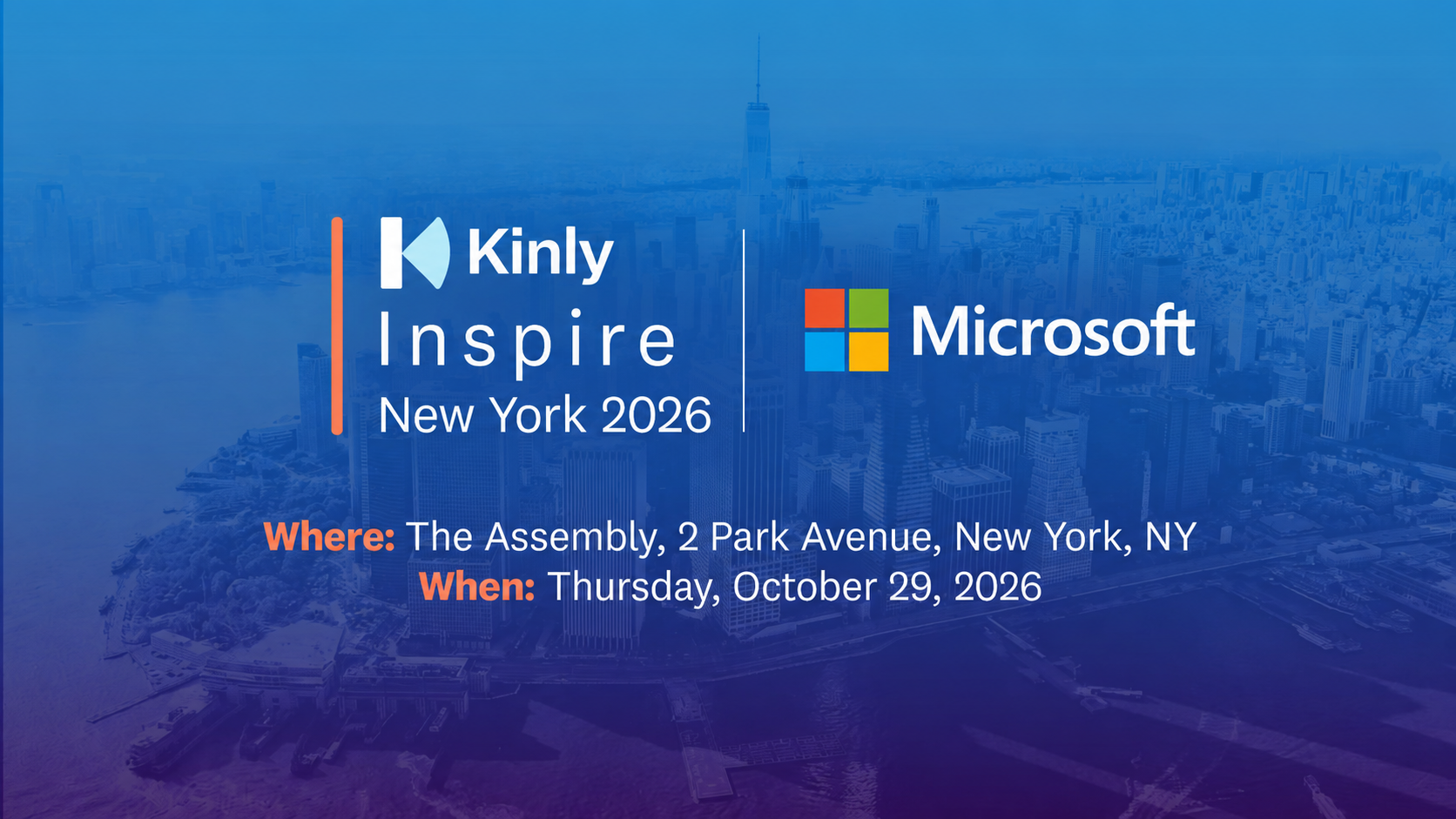 Microsoft partner - Kinly Inspire NY 2026