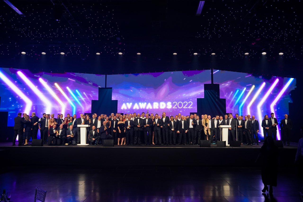 All winners on stage at AV Awards 2022 