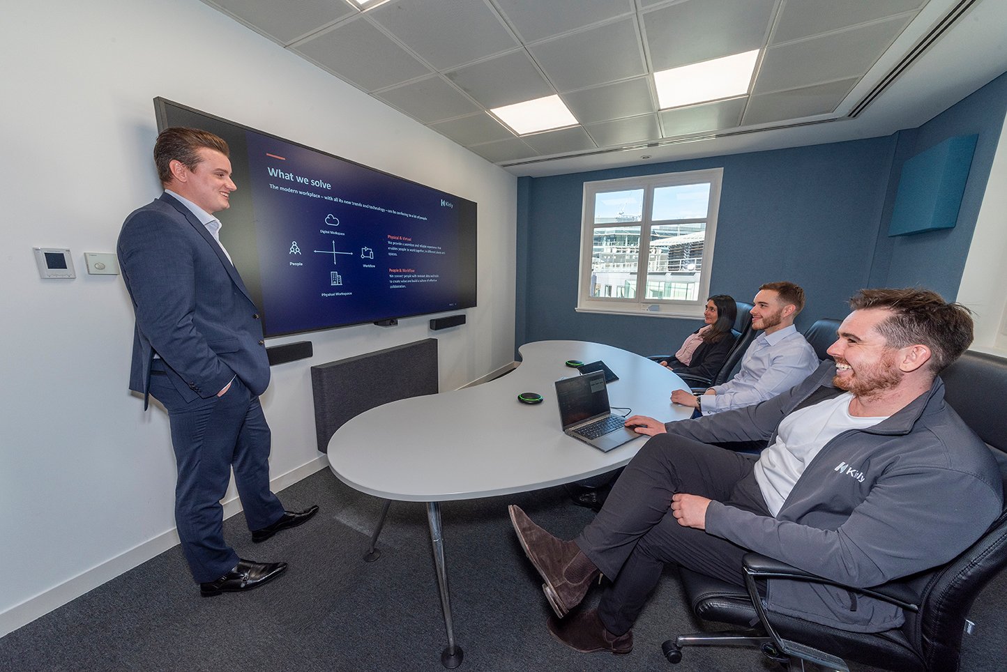 Microsoft Teams Meeting at Kinly Threadneedle Street, London 