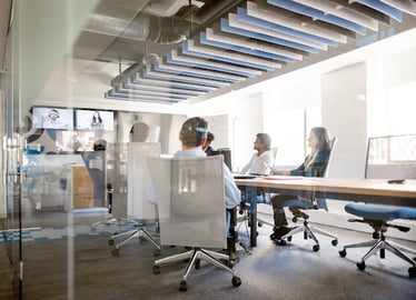 professionals in a meeting room